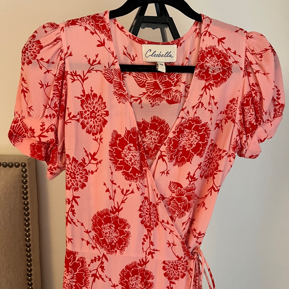 Cleobella XS Floral Tie Maxi Dress